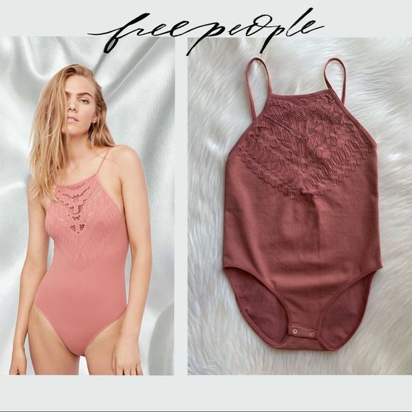 Free People Tops - New Free People Intimately Solstice Bodysuit in Burnt Umber